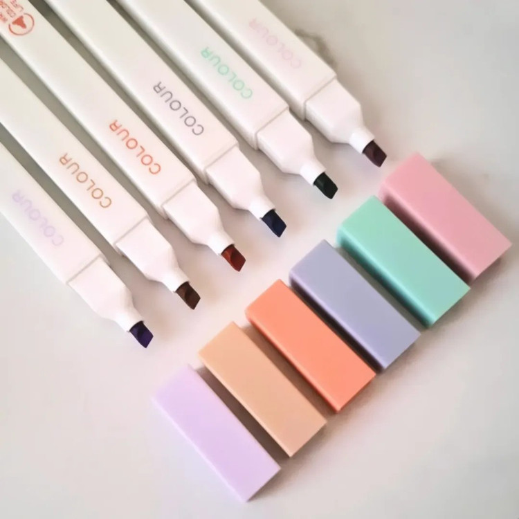 هایلایتر مکعبی پاستیلی شش رنگ