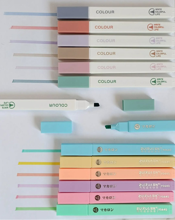 هایلایتر پاستیلی مکعبی ۶رنگ