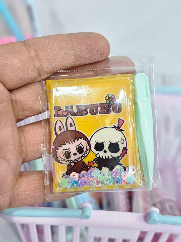 دفتر استیکری جلد آکواریومی نقلی