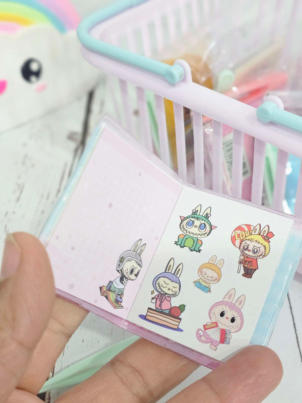 دفتر استیکری جلد آکواریومی نقلی