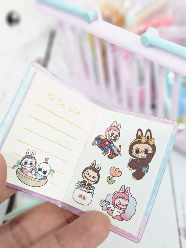 دفتر استیکری جلد آکواریومی نقلی