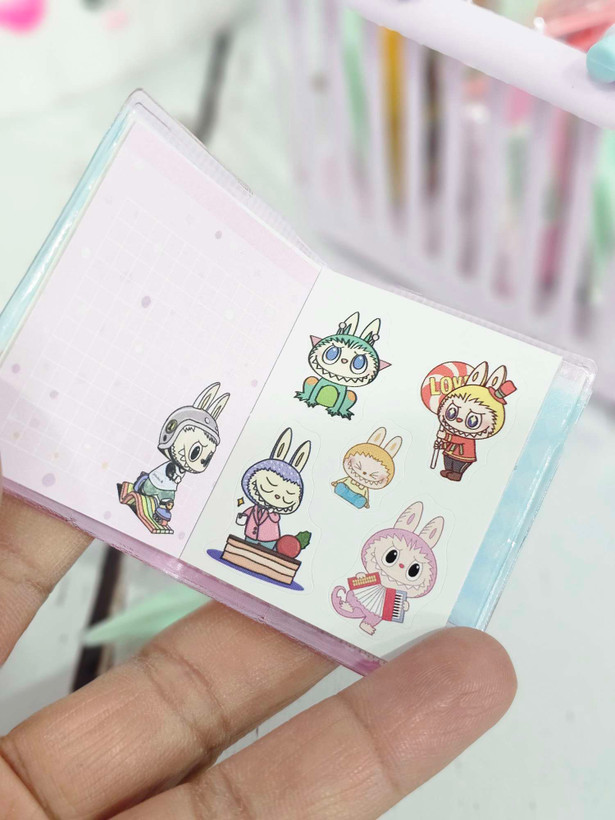 دفتر استیکری جلد آکواریومی نقلی