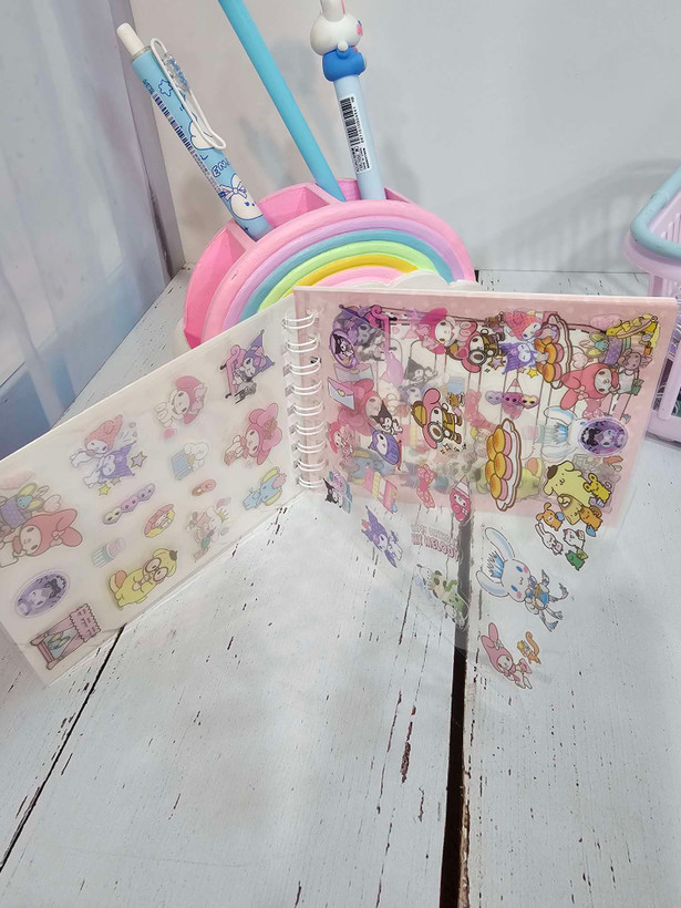 دفتر استیکری کرومی و ملودی و استیج