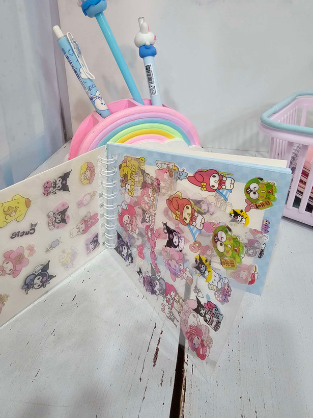 دفتر استیکری کرومی و ملودی و استیج