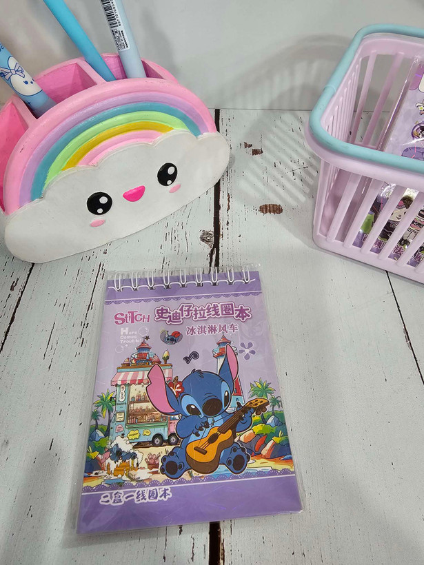 دفتر استیکری کرومی و ملودی و استیج