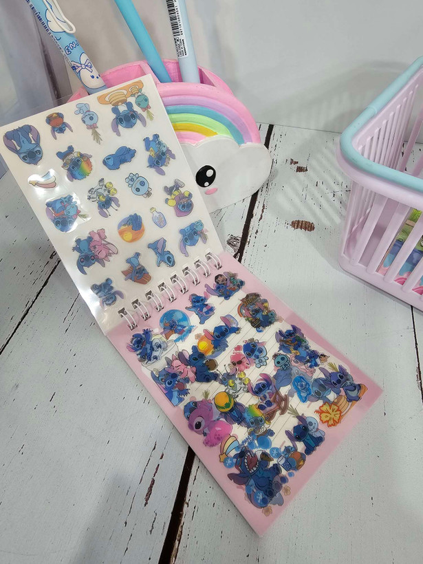 دفتر استیکری کرومی و ملودی و استیج