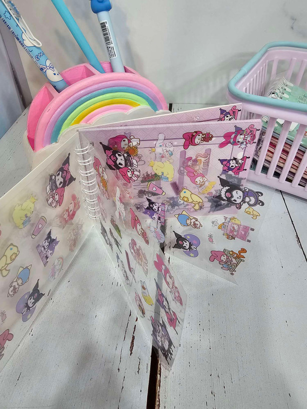 دفتر استیکری کرومی و ملودی و استیج