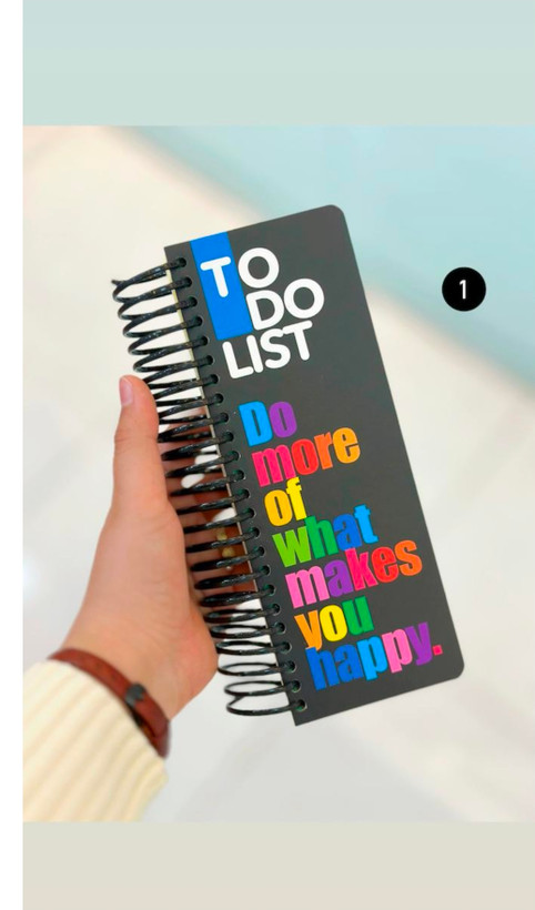 دفتر لیست انجام داده to do list برند دات نوت