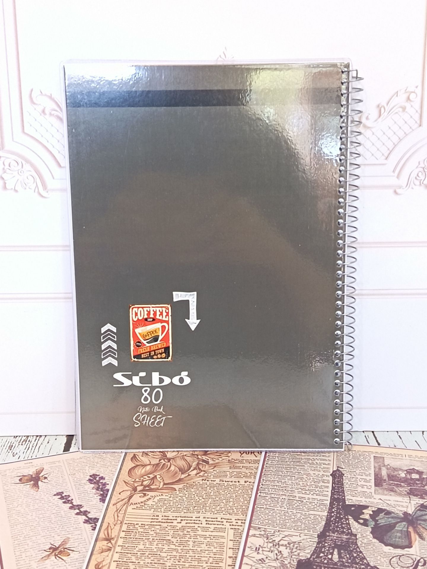 دفتر مشق ۸۰ برگ سیمی  مجلد تک رنگ